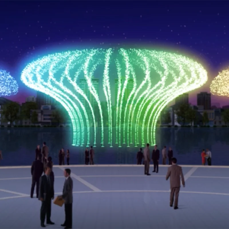 DMX512 China Wall Water Fountain Fireworks  Indoor Cast Iron  Rotating Swivel 2D Nozzle for Musical Fountain