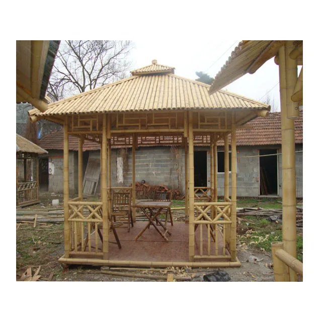 FD-16316bamboo gazebo,bamboo pergola,bamboo pavilion