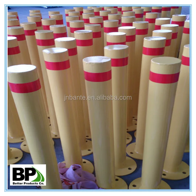 steel cap High Impact Protection In ground steel bollards