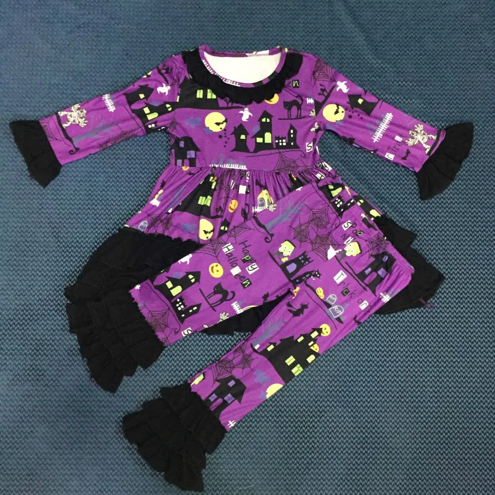 WY-003 костюм ведьмы на хэллоуин Дети младенца одевают кальсоны сборок одежды