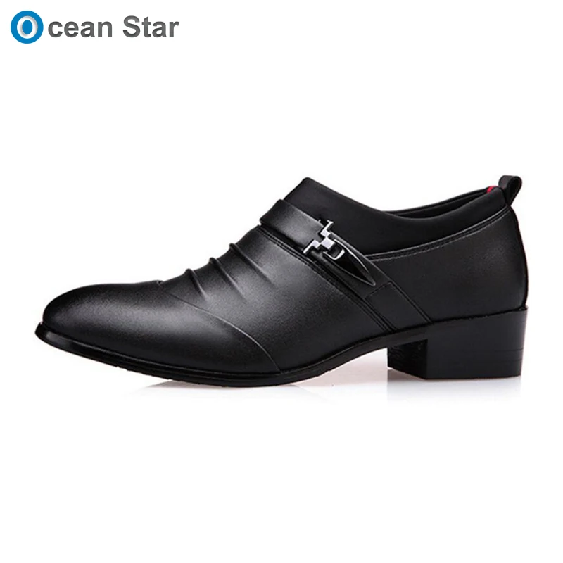 China leather pattern men dress shoes synthetic leather dress shoes