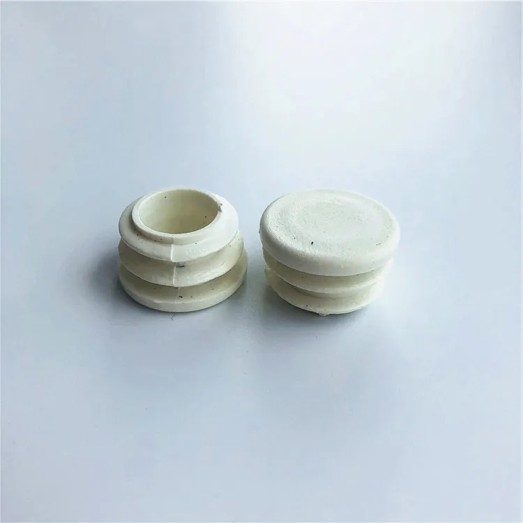 Ex-factory price wholesale in stock black white plastic cap plug threaded