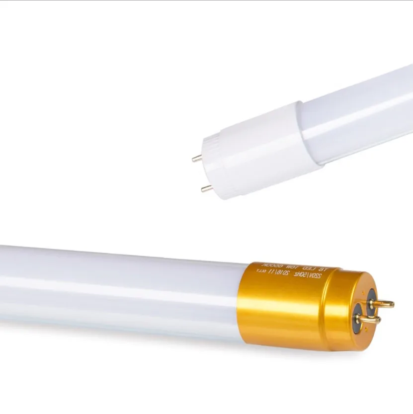 Самая дешевая цена наконечник золотого цвета 5630smd 4ft t8 светодиодная стеклянная трубка 18 Вт 22 26 30