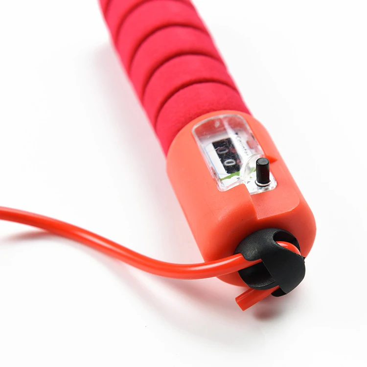 Cheap jump rope long handle skipping rope plastic jump rope with counter