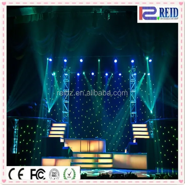 Star curtain soft wedding led light starry sky lighting wedding backdrop