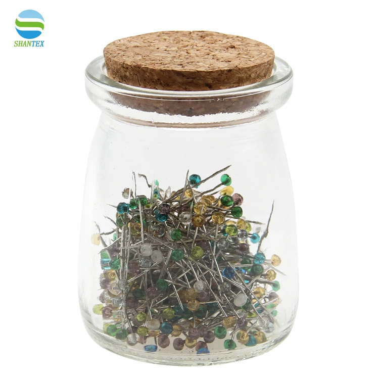 Colorful Garment Tailored Positioning Needle Safety Pear Shape Pin  in bottle