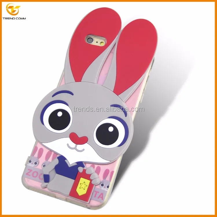 Bunny X Sticker PC + TPU Hard Back Case for iPhone 6 6s