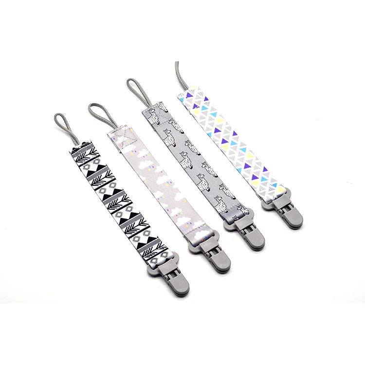 Supplier ribbon baby pacifier clip chain kids nipple soother holder