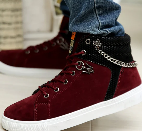 Новинка Осень-зима новый дизайн Модная трендовая дышащая мужская обувь на плоской подошве