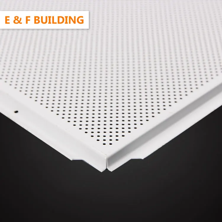 
Fashionable pop square ceiling design for decoration Lay in Aluminum decorative square 600x600 ceiling tiles 