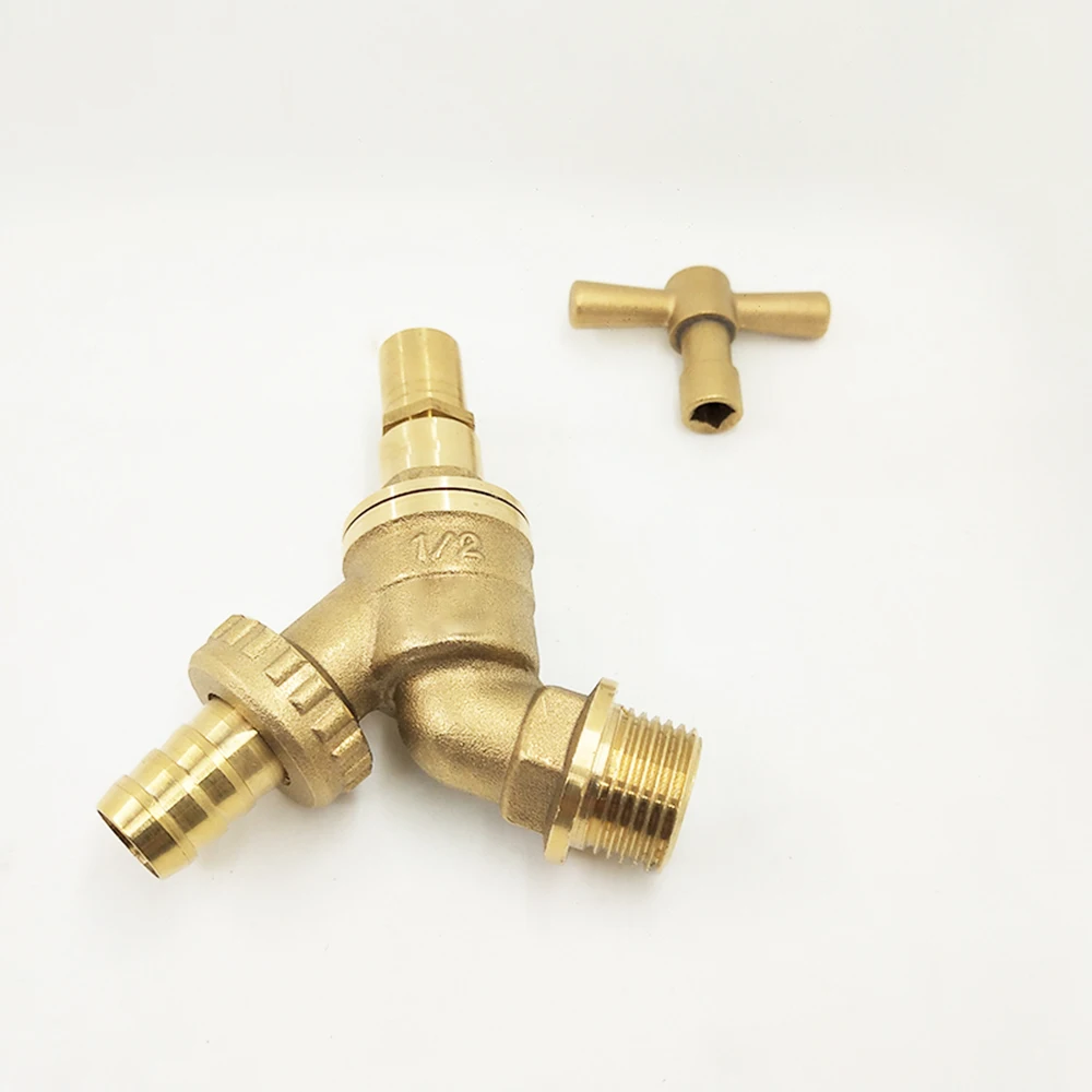 
Brass Lockshield Hose Tap Outside Garden Bib Tap 