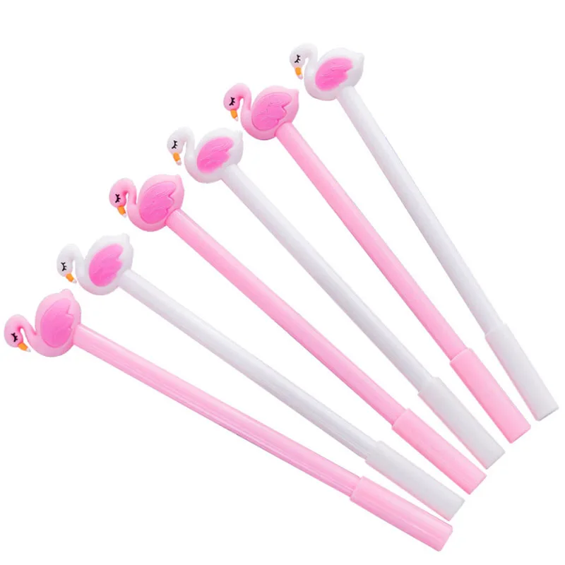 Новинка 0,5 мм кавайная мультяшная ручка Фламинго милые Креативные канцелярские принадлежности для девочек школьные офисные канцелярские товары рекламная акция Пластиковые чернила