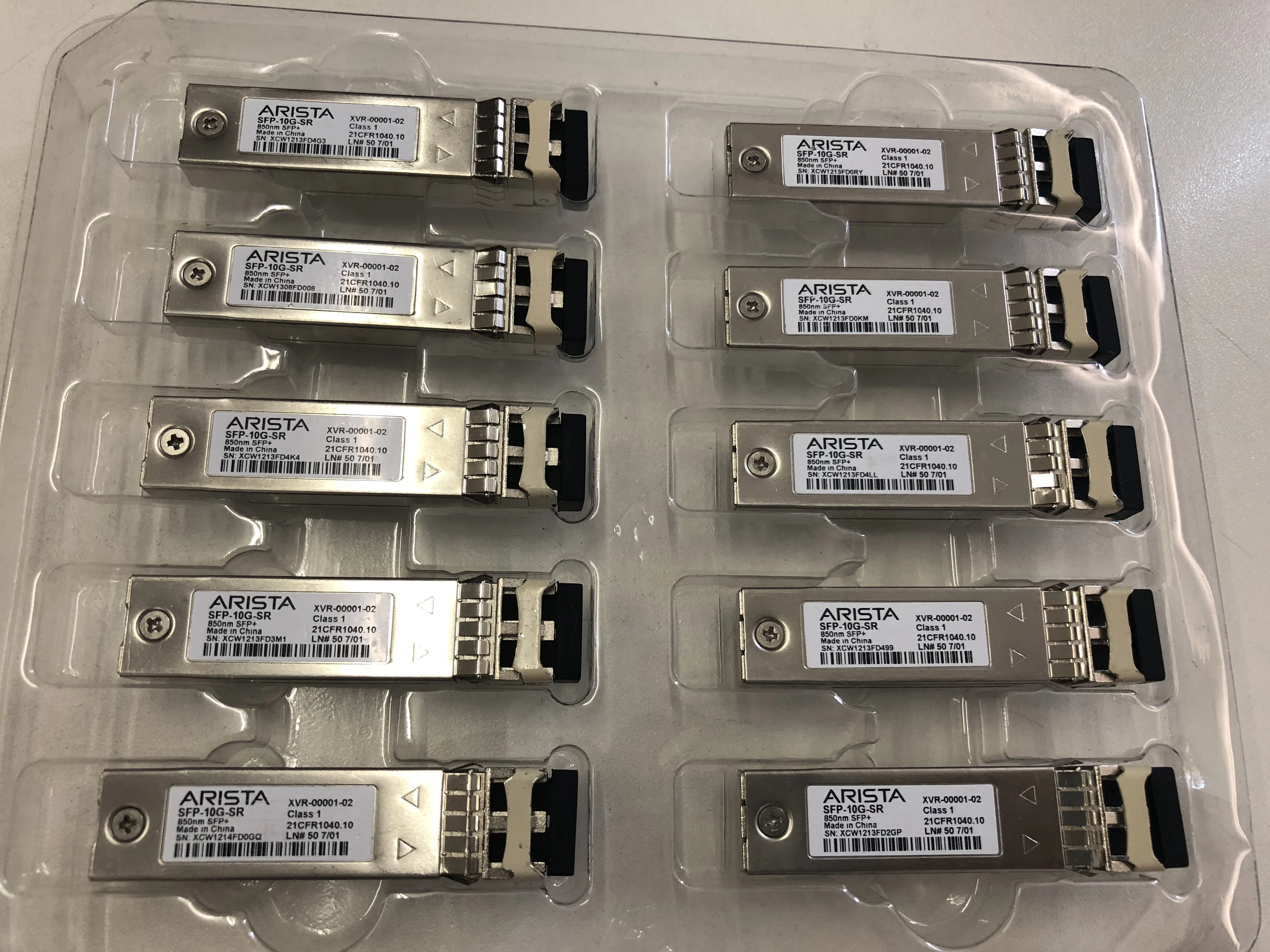 Arista SFP-10G-SR MINI GBIC 10Gb 850nm 300m cctv transceiver