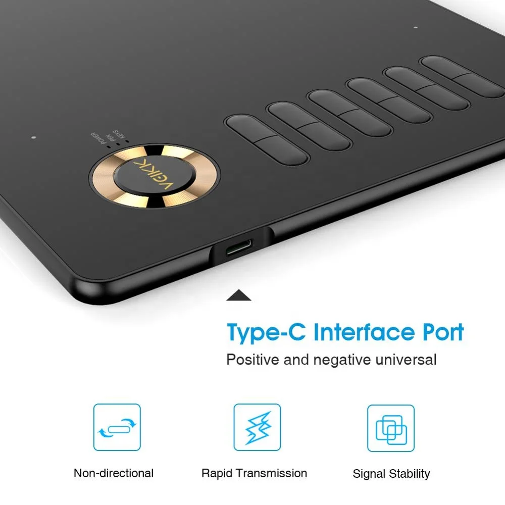 VEIKK A15  hot-key graphic tablet with gesture touch