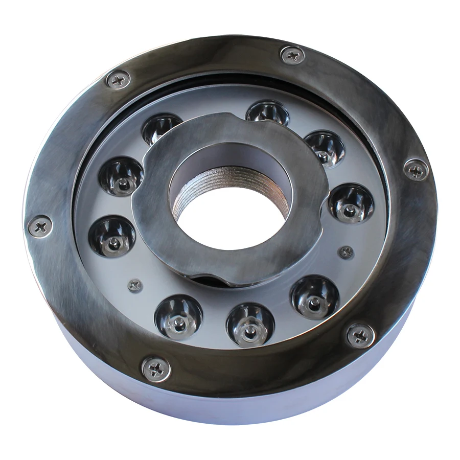 27W DMX Commercial Ring Waterproof Stainless Steel Water Underwater Fountain Light IP68