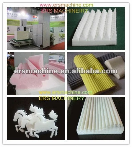 PU foam CNC Circular Contour sponge cutting machinery worktable with mesh belt