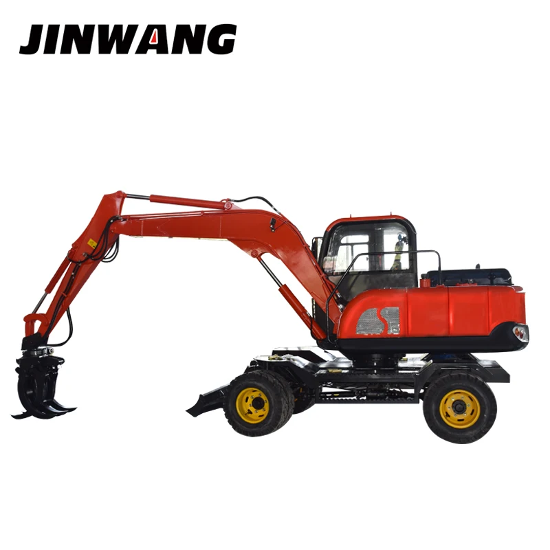 Engineering used 8 ton wheel excavator excavator for sale in dubai