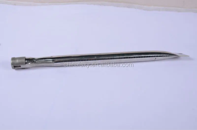 Stainless Steel straight double burner gas burner tube for barbecue stove