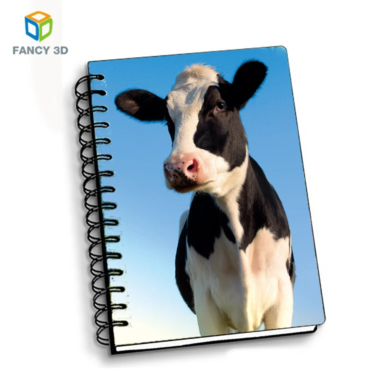 New Products Design Your Own Logo 3D Floral Paper Fabric Cover Notebook For Prize