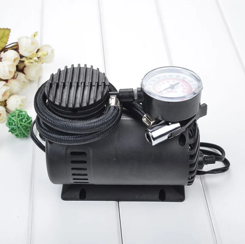 0.38m Rubber 300PSI 10A portable car 12V air compressor