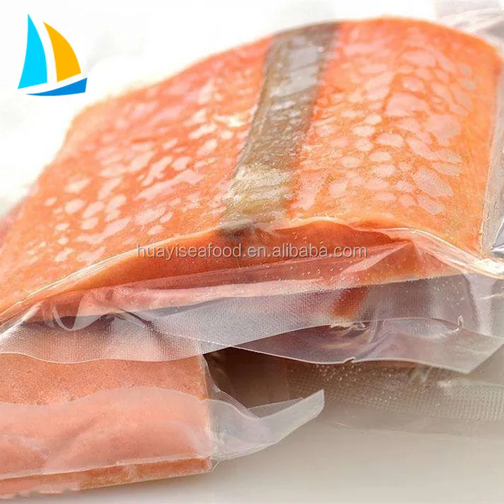 healthy food fresh pink fish Frozen Salmon