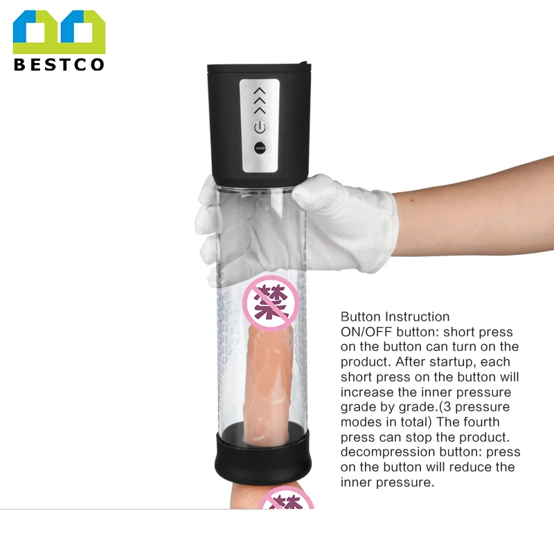 2018 Hot Electric Penis Pump Dildo Enlargement,High Quality Dick Enlarger Pump For Man