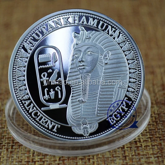 TUTANKHAMUN Coin, EGYPT Challenge egypt Coins Silver Medal