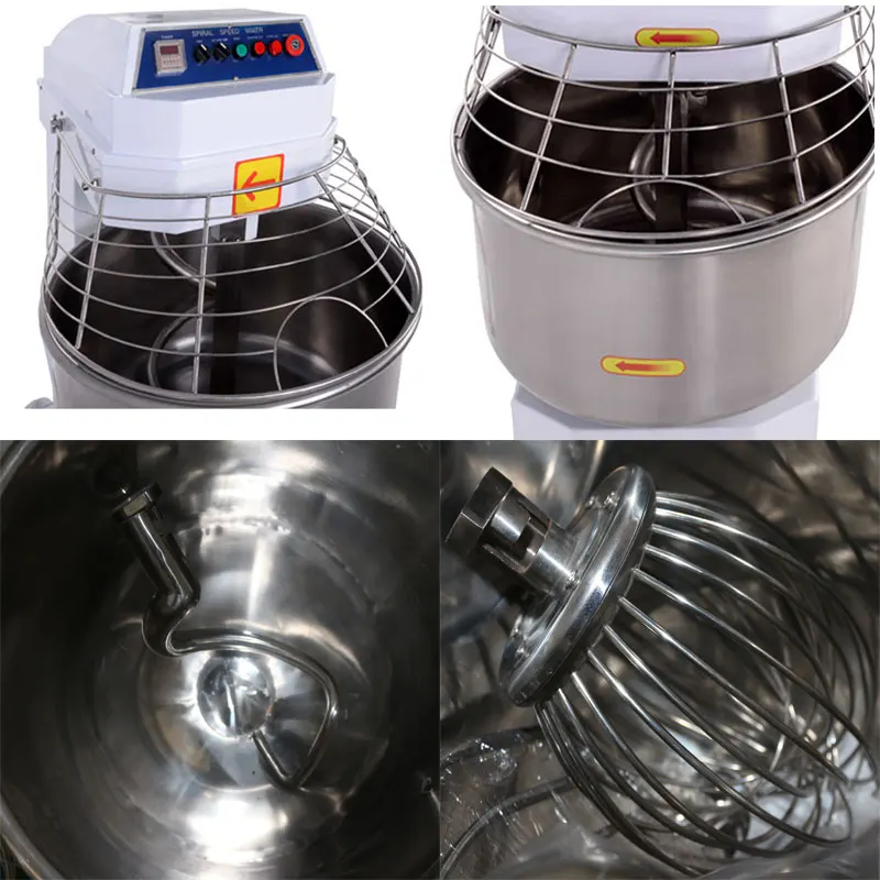 100KG Two Spiral Dough Mixer Prices/Flour Mixing machine