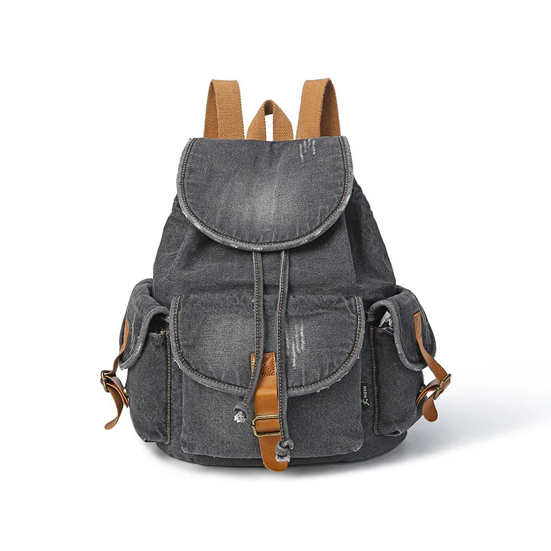  Женская джинсовая сумка-рюкзак