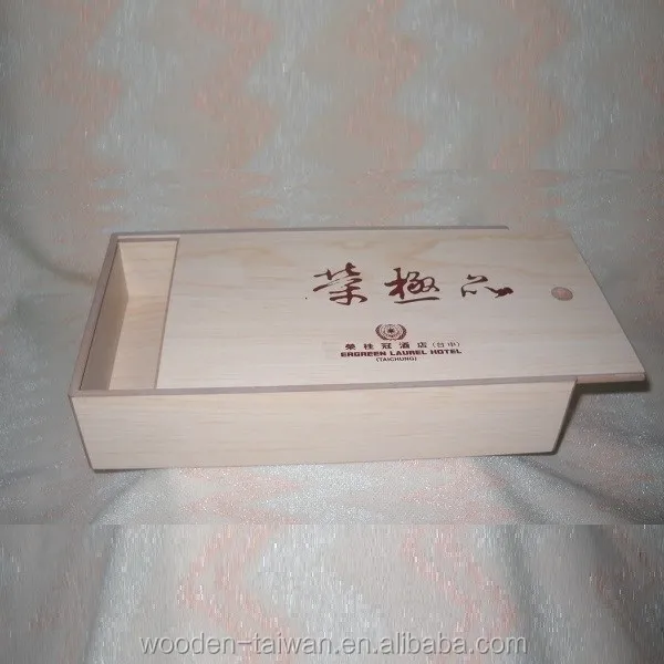 Shoe wooden boxes with slider lid