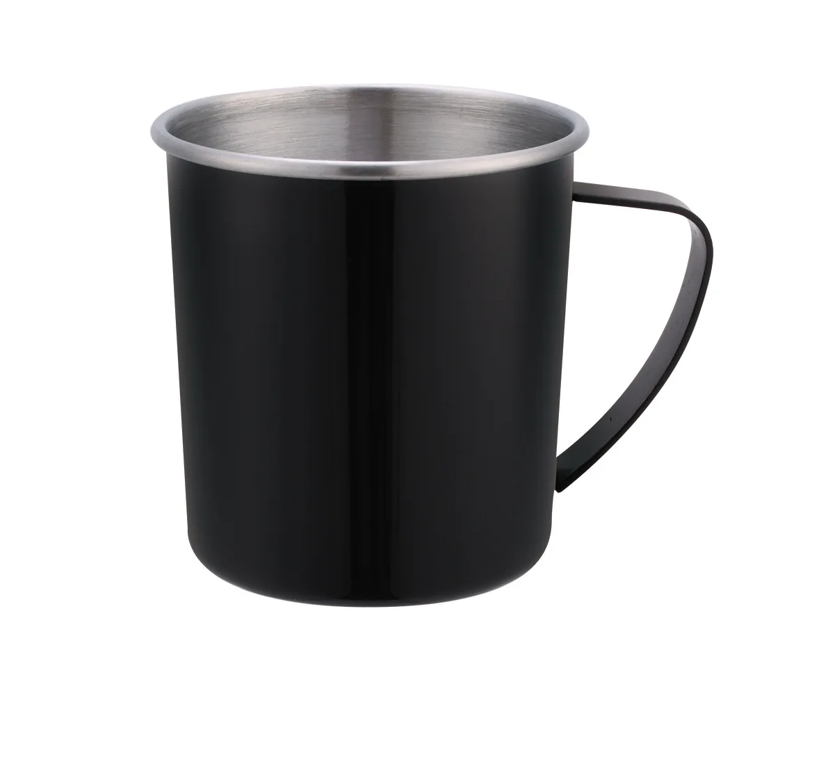 Single wall food Grade 500ml  Stainless Steel Travel Coffee Mug BPA Free Stainless Steel Beer Coffee  Mug With Handle