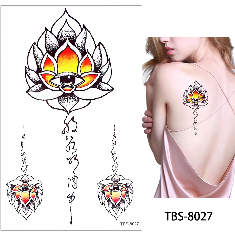 TBS Colourful  Temporary Tattoo for Sexy Woman Beautiful Girl Tattoo Sticker