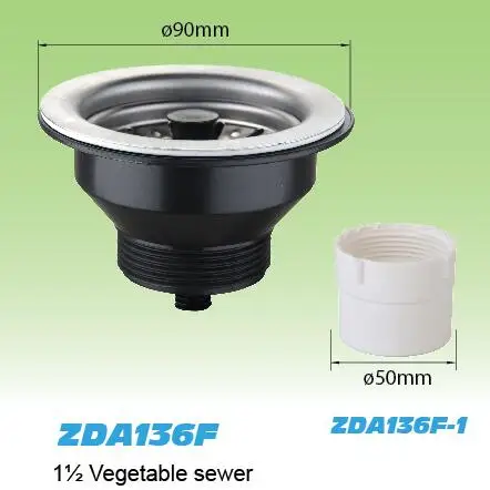 Насадка для канализации овощей, муфта для отходов кухонной раковины/ситечко для слива/Овощной ситечко