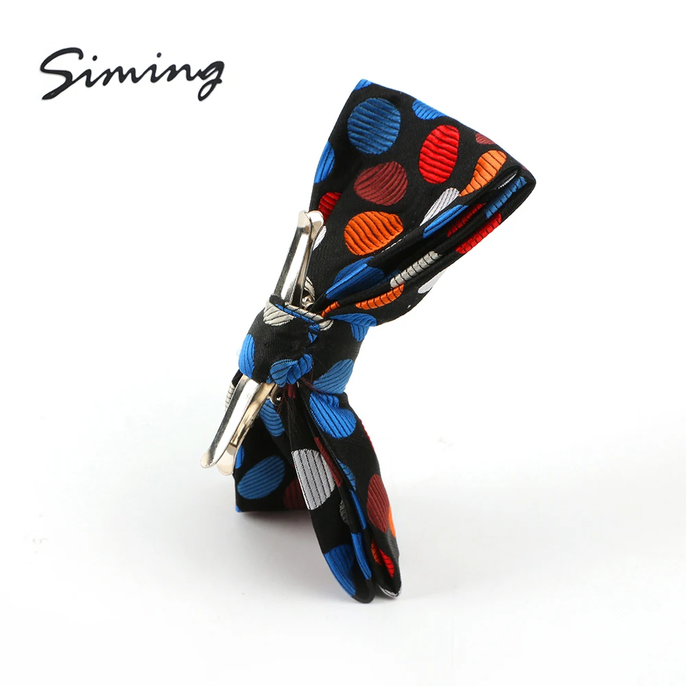 Принимаем заказы на зажимы ручной работы в горошек, полиэстер, радужные красочные галстуки-бабочки