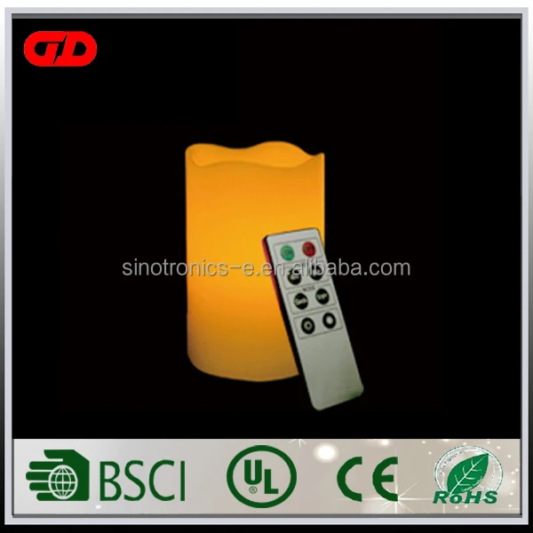 
High-quality high-luminosity harmony solar moon light flameless church wax candles light with timer 