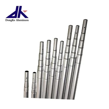 Aluminium tube/aluminum telescopic tube/telescopic pole 6 meter