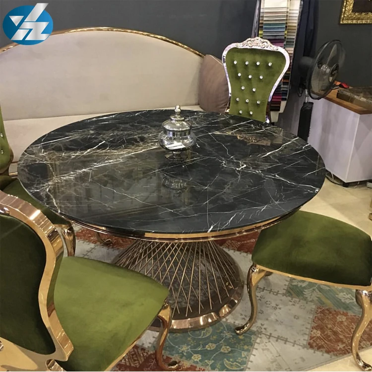 round marble table and chairs dining room furniture