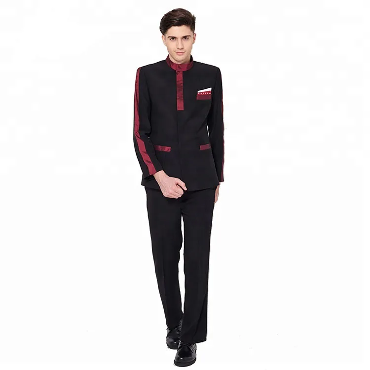 Wholesale receptionist hotel uniform for front desk staff /waiter uniform design
