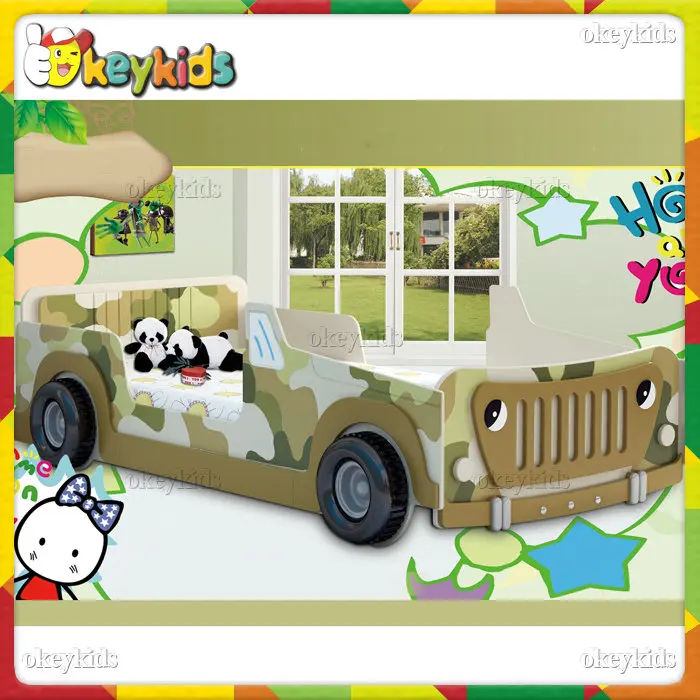 2016 wholesale baby wooden car beds for sale, new design kids wooden car beds for sale, children wood car beds for sale W08A034