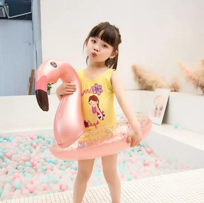 Factory Supplier Inflatable  Swim Ring  Baby Flamingo Float Beach Swimming Pool Toys