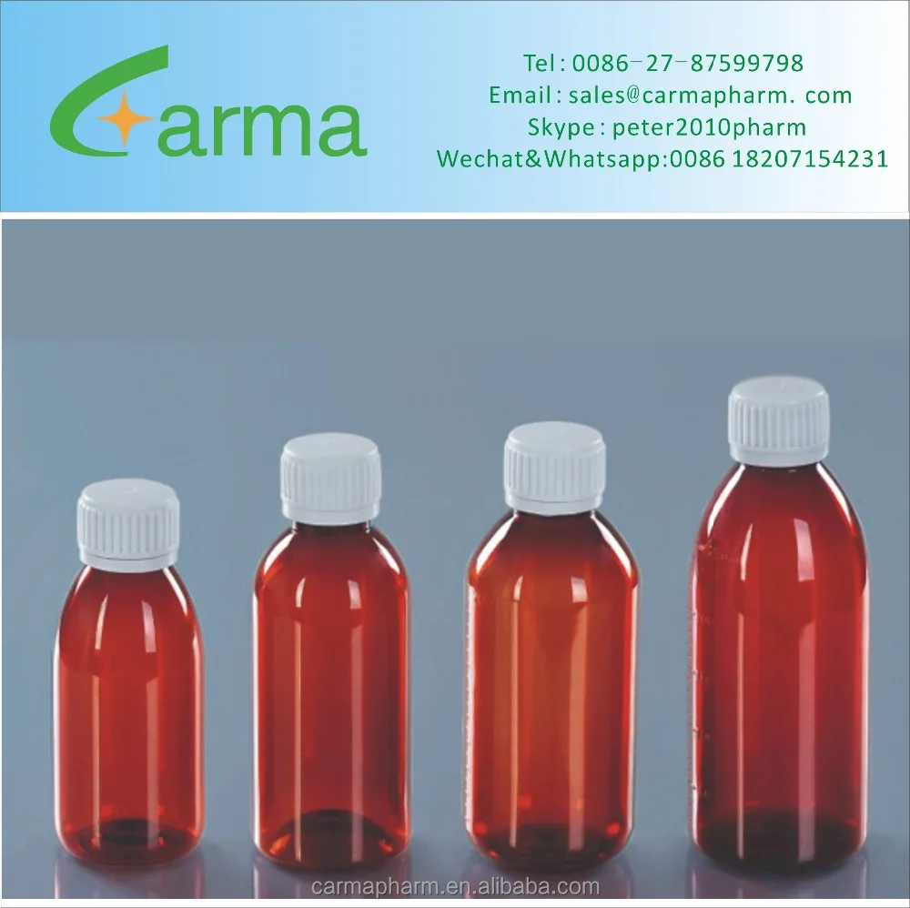 150ml Plastic Medicine Syrup Amber PET Bottle