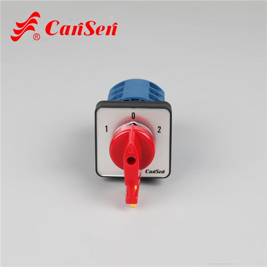 Cansen LW26-25 Changeover switch 1-0-2 3 pole single padlock lateral insertion control electrical machine welding machine