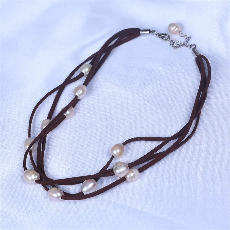 Ожерелье из серого жемчуга ожерелье с