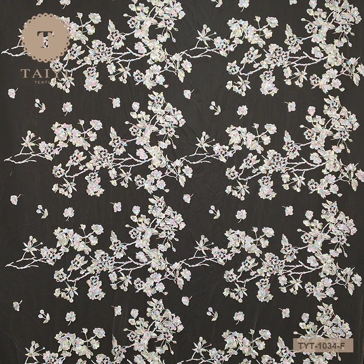 Wholesale Lace Embroidery Fabric Decorative African Lace Embroidery Fabric Lace Embroidery Stone Fabric