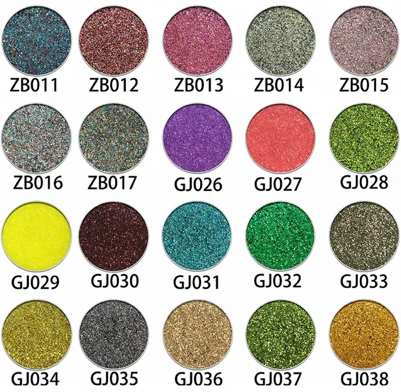 Custom your favorite color makeup palette shimmer glitter eyeshadow palette