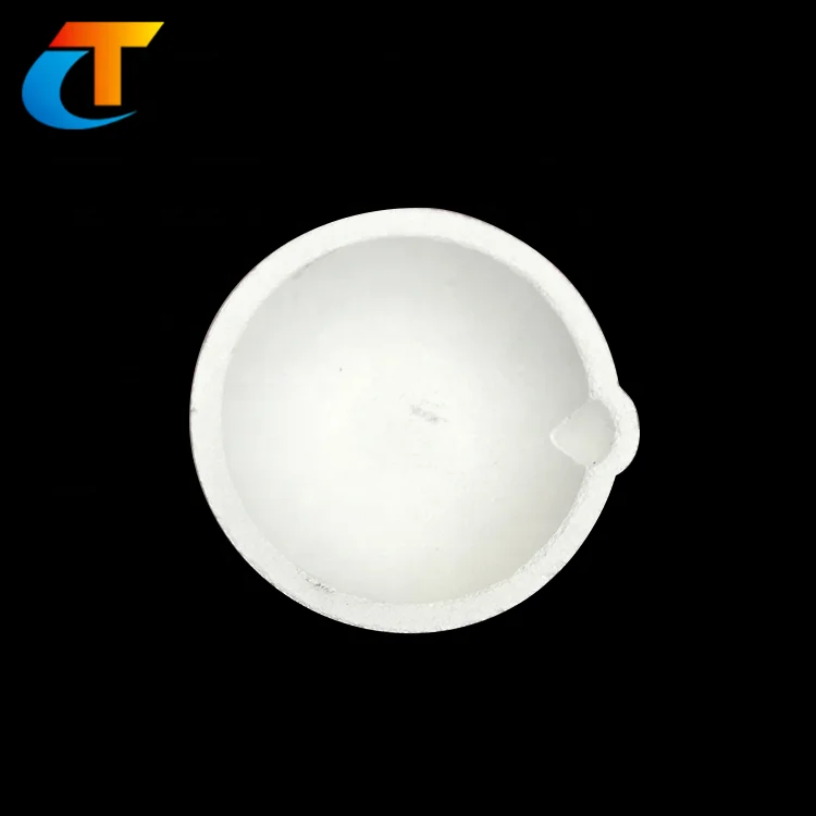 Огнеупорный плавленый кварцевый тигель из силикона и керамики Чаша для плавления стекла