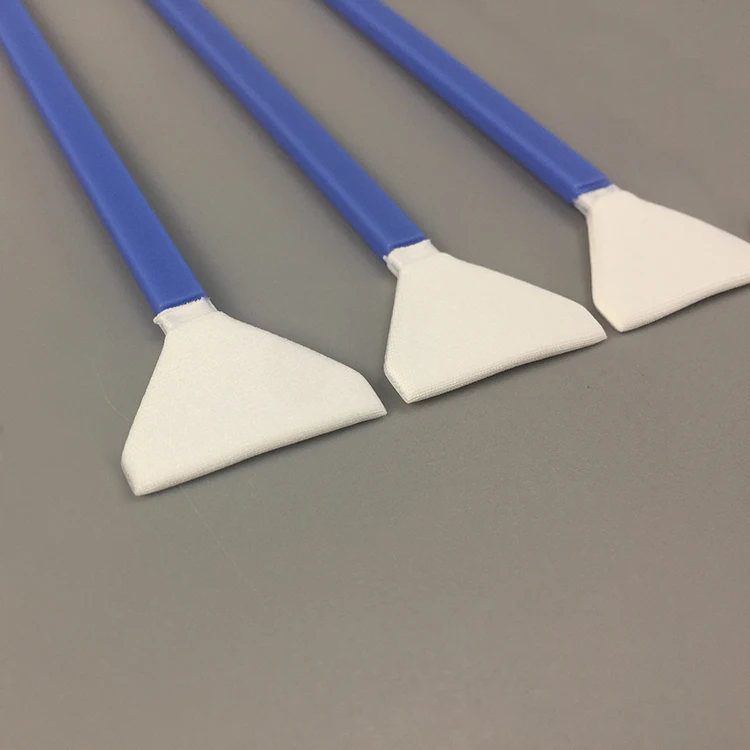 24mm Microfiber Tip Cleanroom Flat Flocked Tipped Swabs For Clean CCD Sensor Cleaner Lens