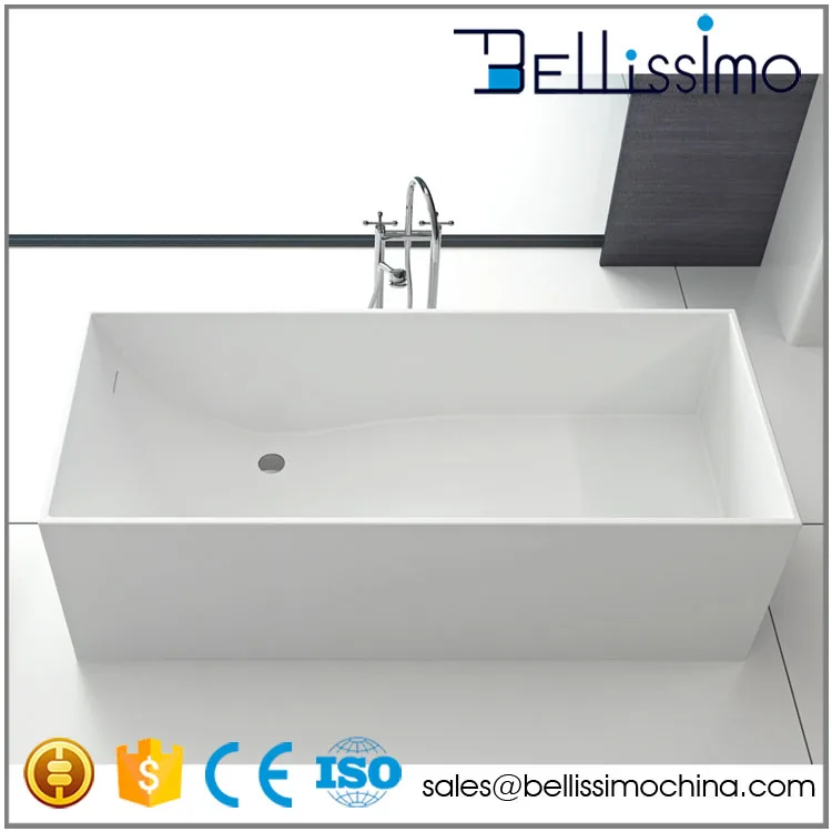 New design rectangular hotel hand made bathtub BS-8617