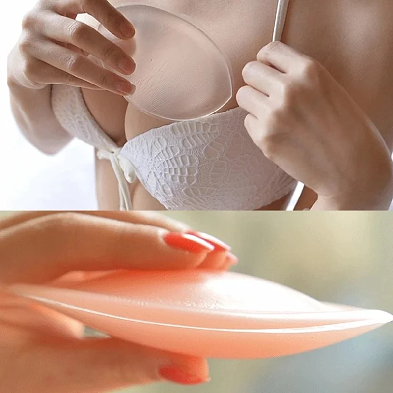 Hot selling silicone nipple bra inserts silicone push-up breast pad for women