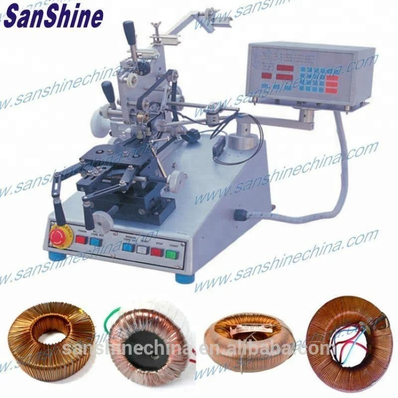 
Shuttle type toroid coil winding machine 